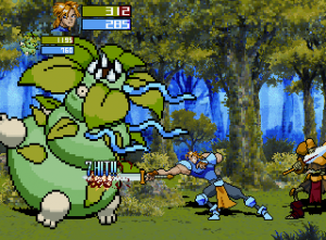 Guardian Heroes with Han, Goldie, and Giant Plant
